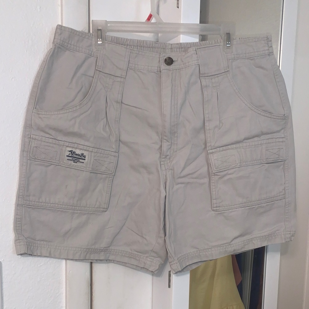 Men's Athletic Cargo Shorts - Light Gray